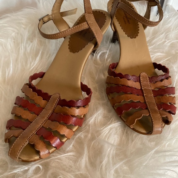 Vintage boho Passofino heels size 8 - Picture 10 of 10